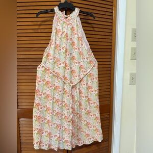 Gibson Latimer Pastel Floral high neck, sleeveless dress size XL.